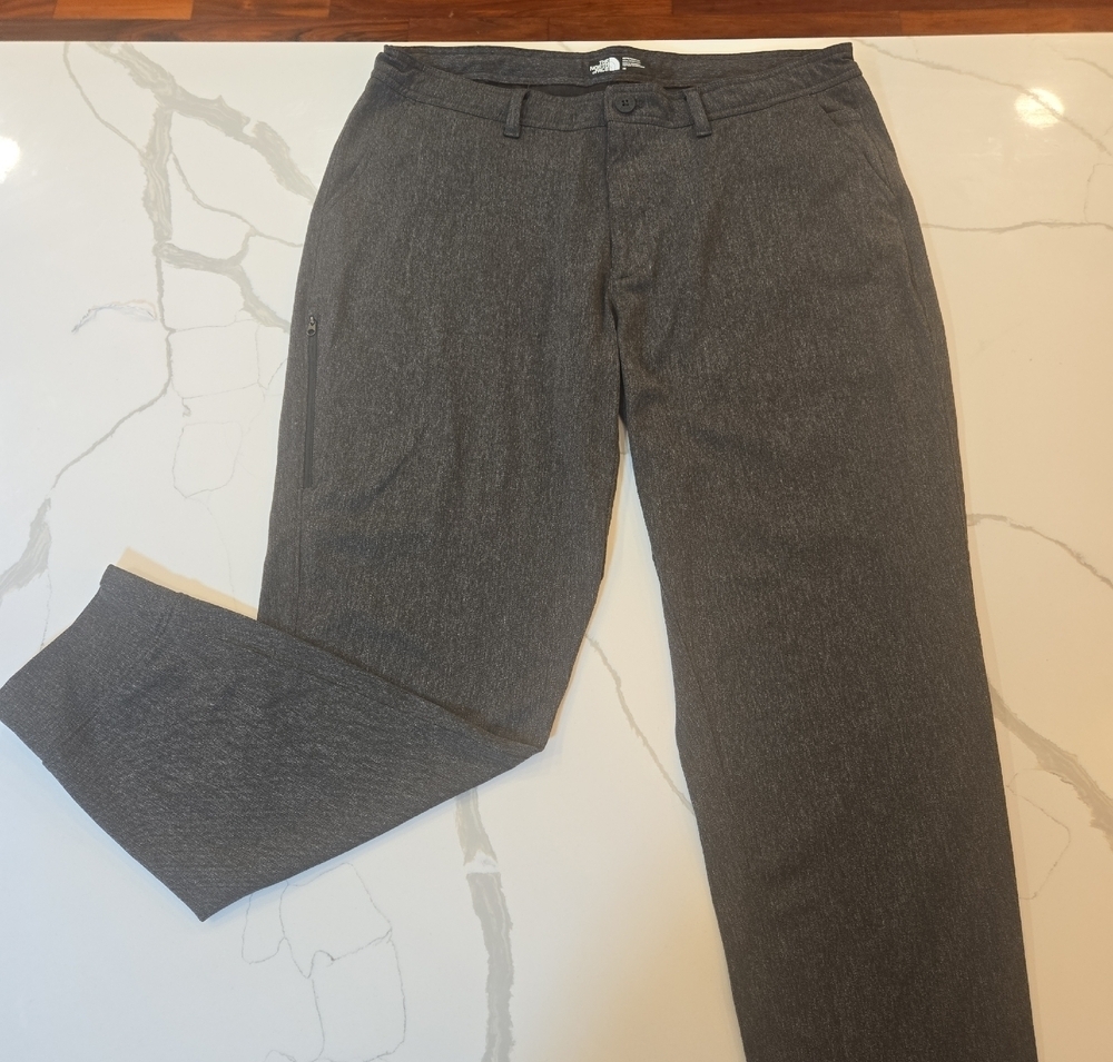 The North Face Outdoor Hiking Activewear Jogger Pants Heather Gray Size 38